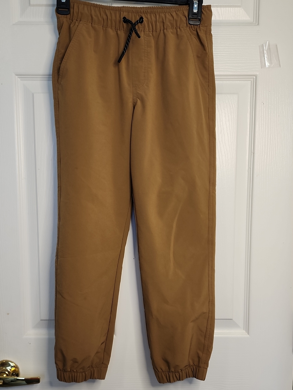 Cat & Jack Boys' Tan Drawstring Jogger Pants